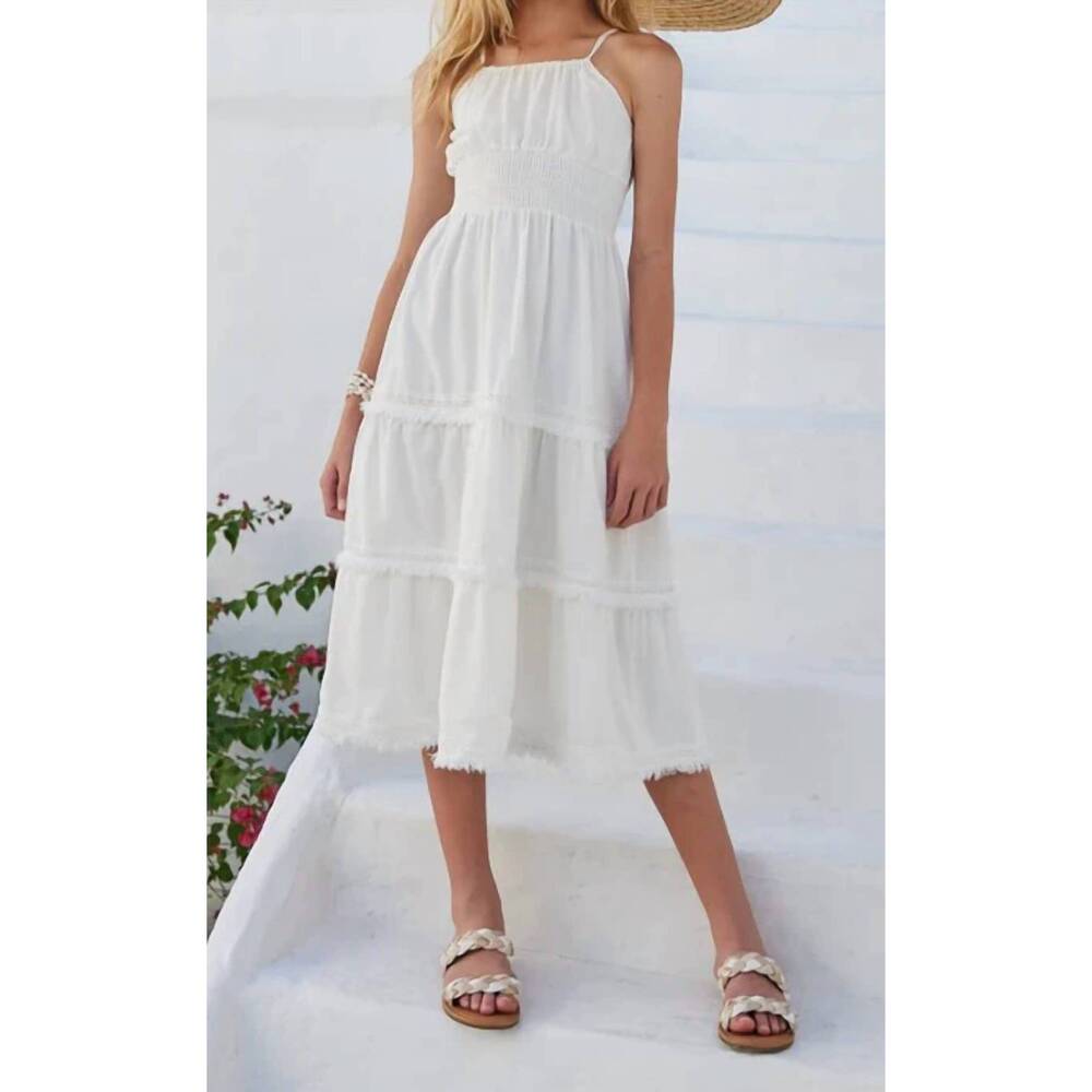 NEW LITTLE PEIXOTO kids anais dress in white